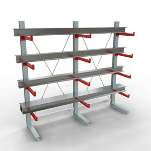 Kragarmregal K 3000 Komplettregal einseitig, 2500x2600x600 mm (HxBxT), 5 Lagerebenen SCHULTE Lagertechnik